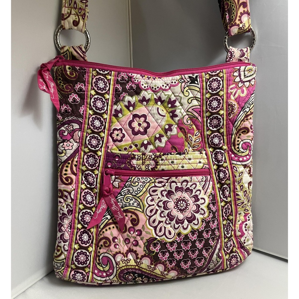 Vera Bradley Crossbody Purse Alice Paisley Quilted Bag Adjustable Strap